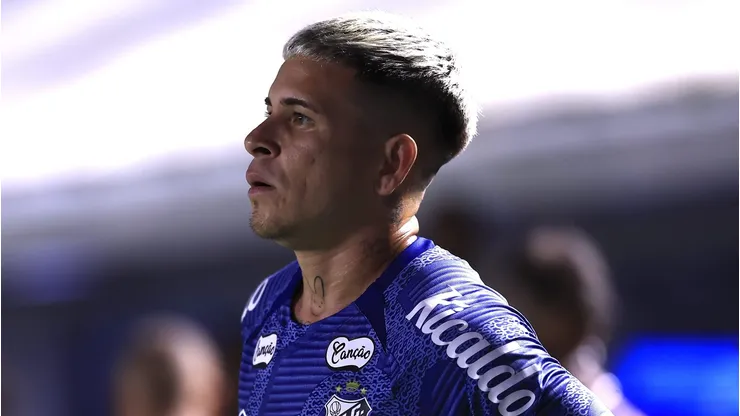 Soteldo antes de Santos x Palmeiras.
