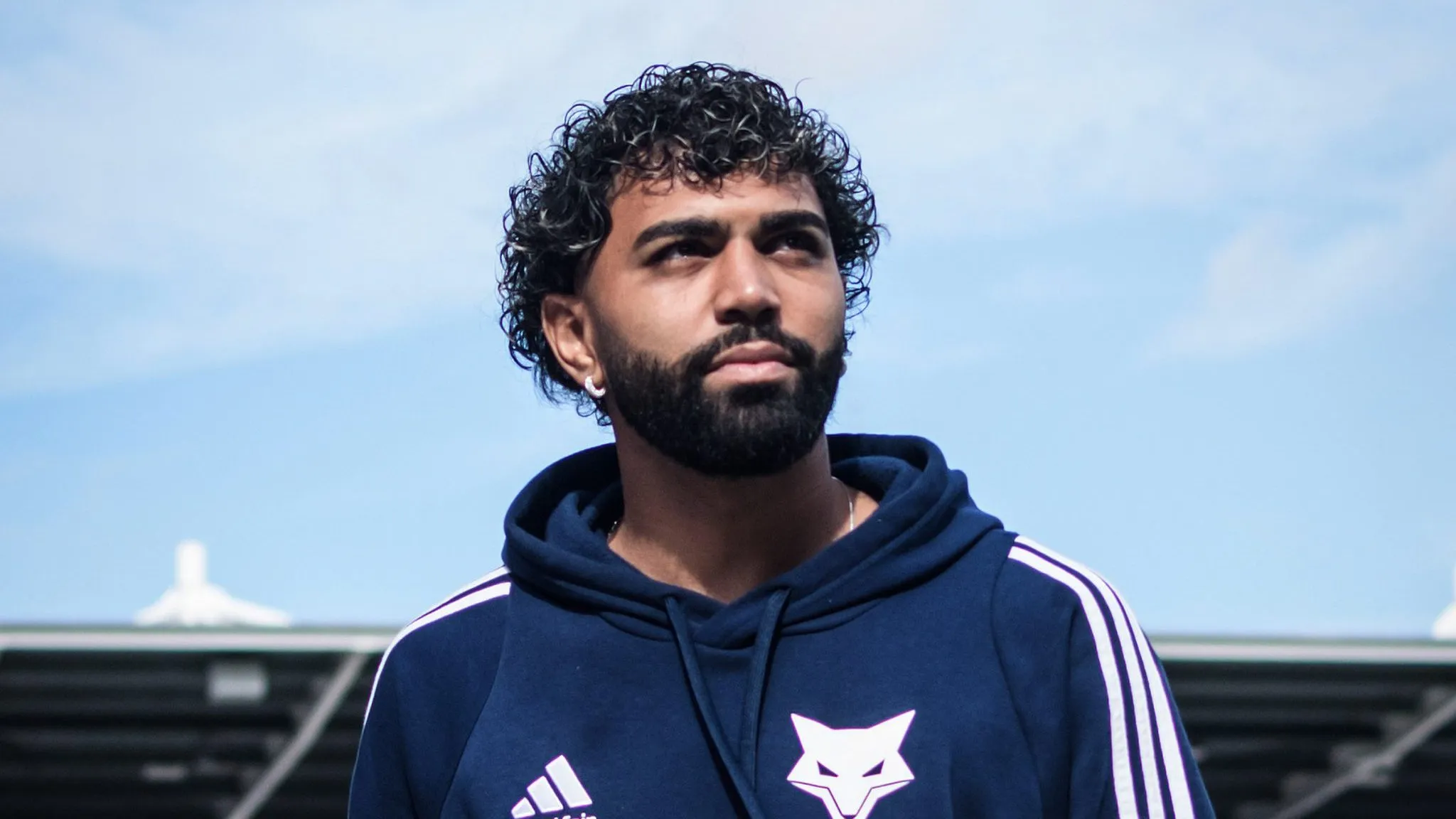 Gabigol durante treino realizado em Orlando