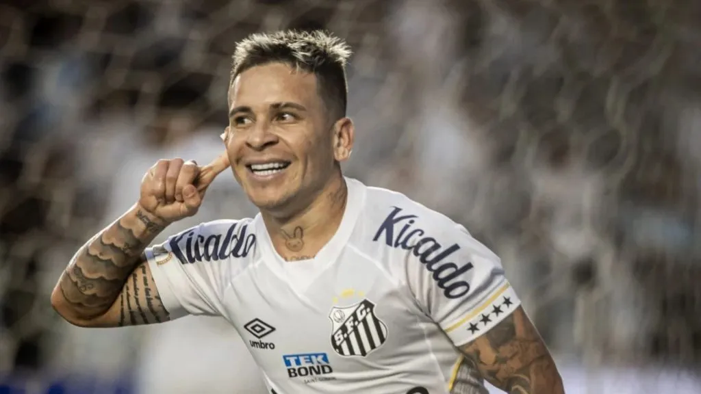 Soteldo em ação pelo Santos – Foto: Raul Baretta/Santos