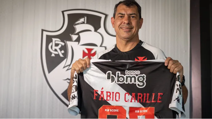 Fábio Carille em sua apresentação/ Foto: Vasco