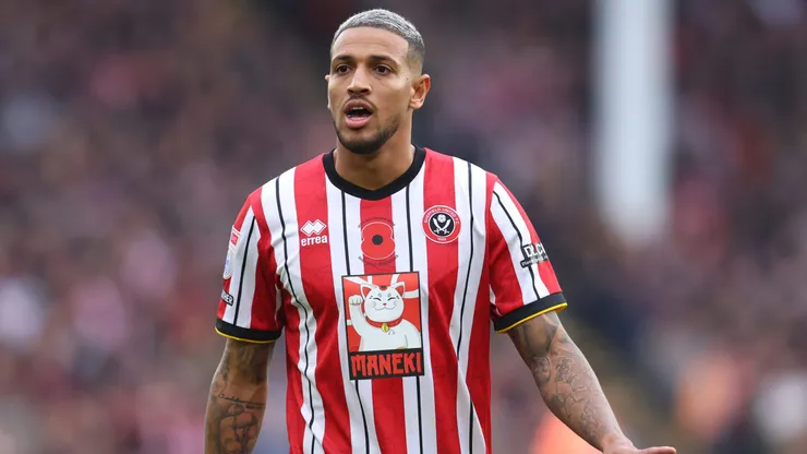 Vinícius Souza pelo Sheffield United - Foto: Ed Sykes/Getty Images