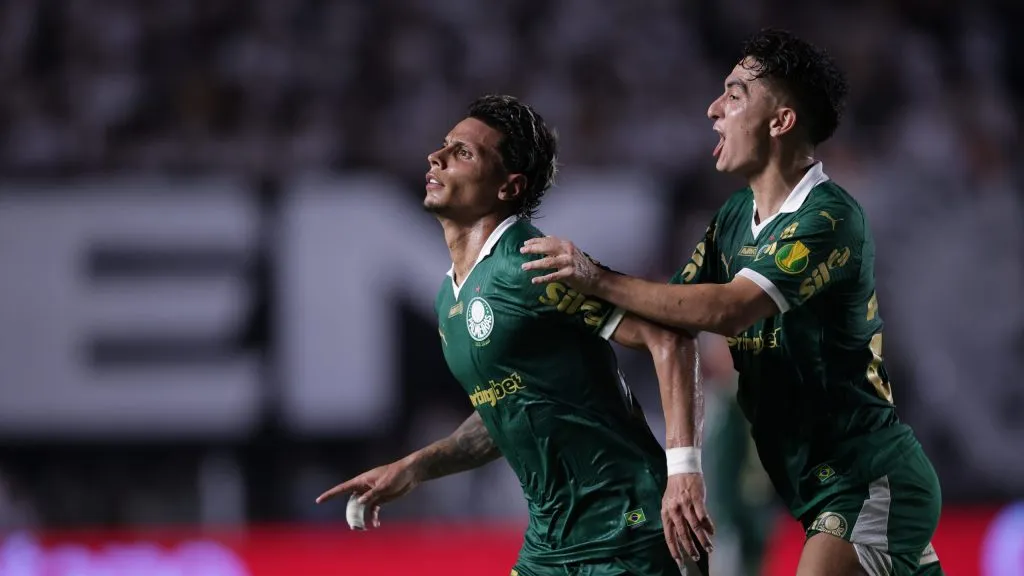 Palmeiras venceu o Santos de virada pelo Paulistão. Foto: Ettore Chiereguini/AGIF