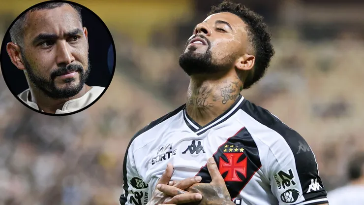 Payet tratou de cumprimentar Paulinho após gol em 1º jogo pós-lesão no joelho - Fotos: Antonio Pereira e Thiago Ribeiro/AGIF