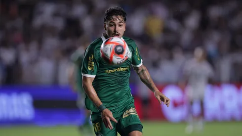 Maurício em partida entre Santos x Palmeiras pelo Campeonato Paulista 2025. Foto: Ettore Chiereguini/AGIF