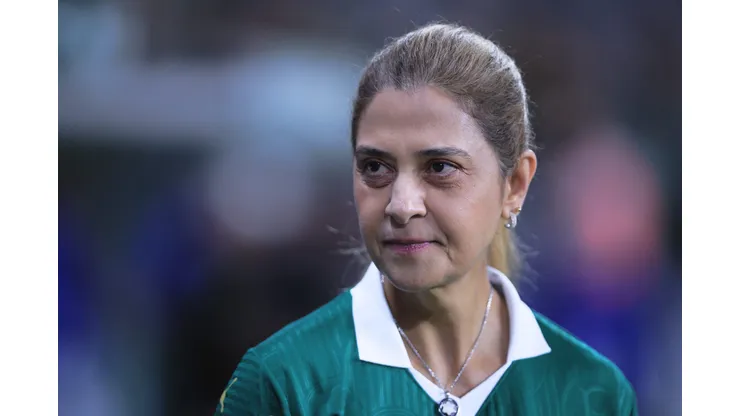 leila pereira presidente do Palmeiras antes de partida contra o Portuguesa no estadio Arena Allianz Parque pelo campeonato Paulista 2025. Foto: Ettore Chiereguini/AGIF