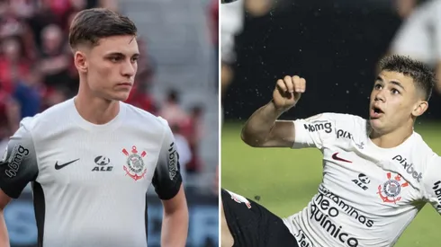 Breno Bidon e Gabriel Moscardo: revelações do Corinthians - Fotos: Robson Mafra/AGIF e Jorge Rodrigues/AGIF