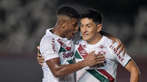 Cano e Hércules em partida entre Madureira x Fluminense pelo Campeonato Carioca 2025. Foto: Thiago Ribeiro/AGIF