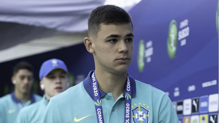 Moscardo antes da partida contra a Argentina.