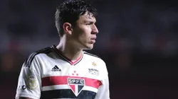 Ferraresi durante partida do SPFC.