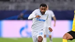 Wendel jogando com o manto do Zenit-RUS. Foto: Lukas Schulze/Getty Images.