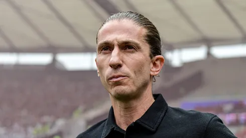 Filipe Luís na partida entre Flamengo x Atlético-MG pela Copa do Brasil 2024. Foto: Thiago Ribeiro/AGIF