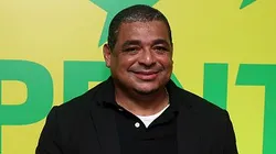 Vampeta, comenttarista, ex-jogador e pentacampeão com a Seleção Brasileira - Foto: Buda Mendes/Getty Images