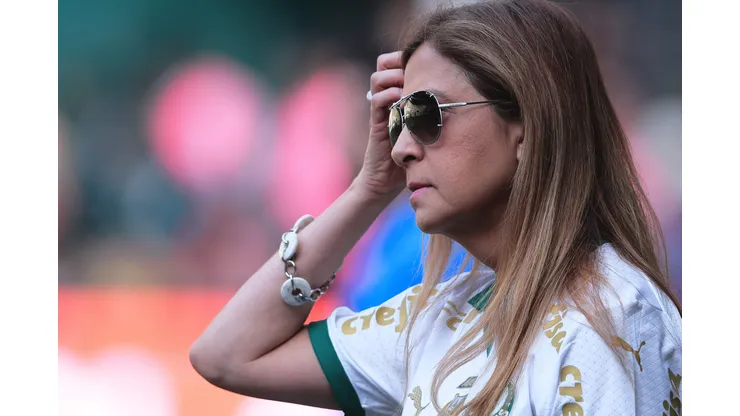 SP - SAO PAULO - 18/08/2024 - BRASILEIRO A 2024, PALMEIRAS X SAO PAULO - leila pereira presidente do Palmeiras durante partida contra o Sao Paulo no estadio Arena Allianz Parque pelo campeonato Brasileiro A 2024. Foto: Ettore Chiereguini/AGIF