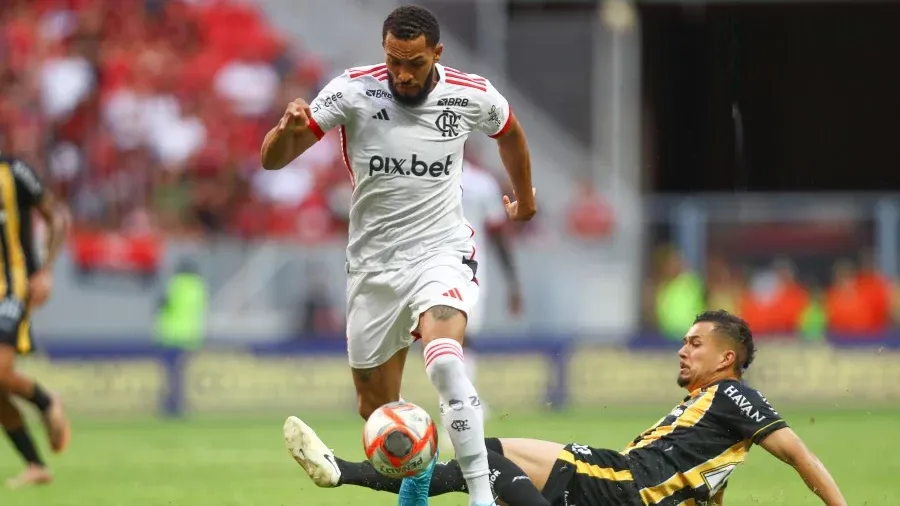Juninho em sua estreia pelo Flamengo. Foto: Gilvan de Souza/Flamengo
