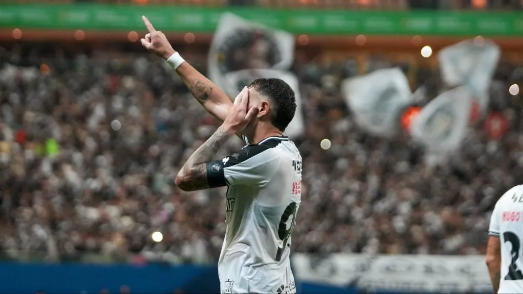 Vegetti comemora gol pelo Vasco no campeonato Carioca 2025 .Foto: Aguilar Abecassis/AGIF