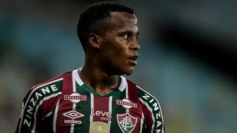 Jhon Arias durante partida entre Fluminense e Grêmio, no Maracanã, pelo Brasileirão 2024.