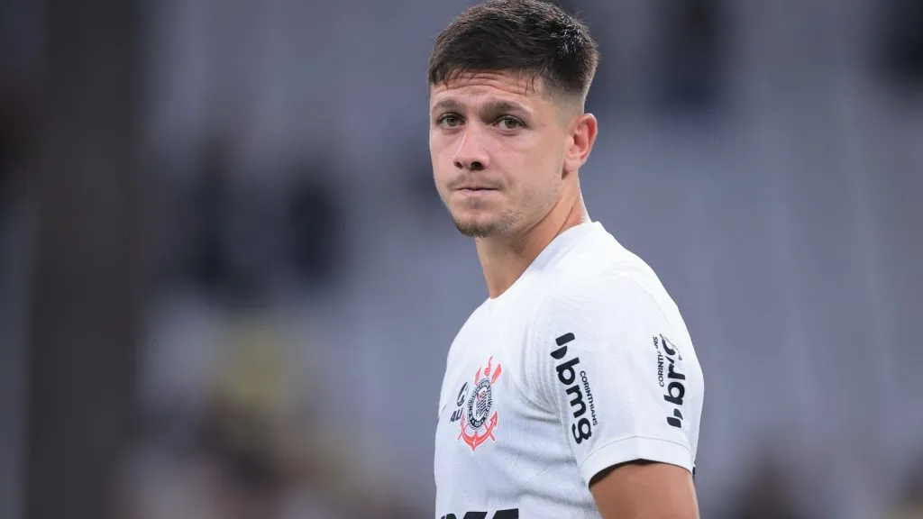 Rodrigo Garro jogador do Corinthians durante partida contra o Nacional no estadio Arena Corinthians pelo campeonato Copa Sul-Americana 2024. Foto: Ettore Chiereguini/AGIF