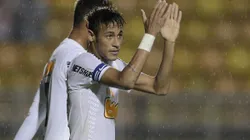 Neymar em Santos x Grêmio Barueri em amistoso no Pacaembu. Foto: Mauro Horita / AGIF