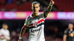Ferreirinha jogador do Sao Paulo durante partida contra o Bragantino no estadio Morumbi pelo campeonato Paulista 2024. Foto: Reinaldo Campos/AGIF