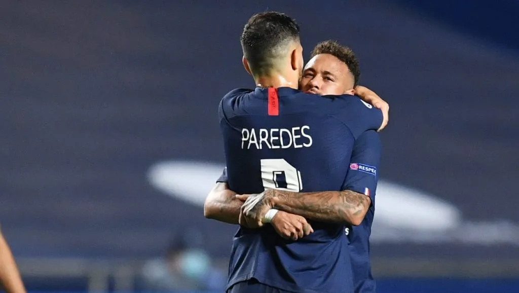 Foto: David Ramos/Getty Images – Leandro P. e o atacante brasileiro atuaram juntos no PSG.