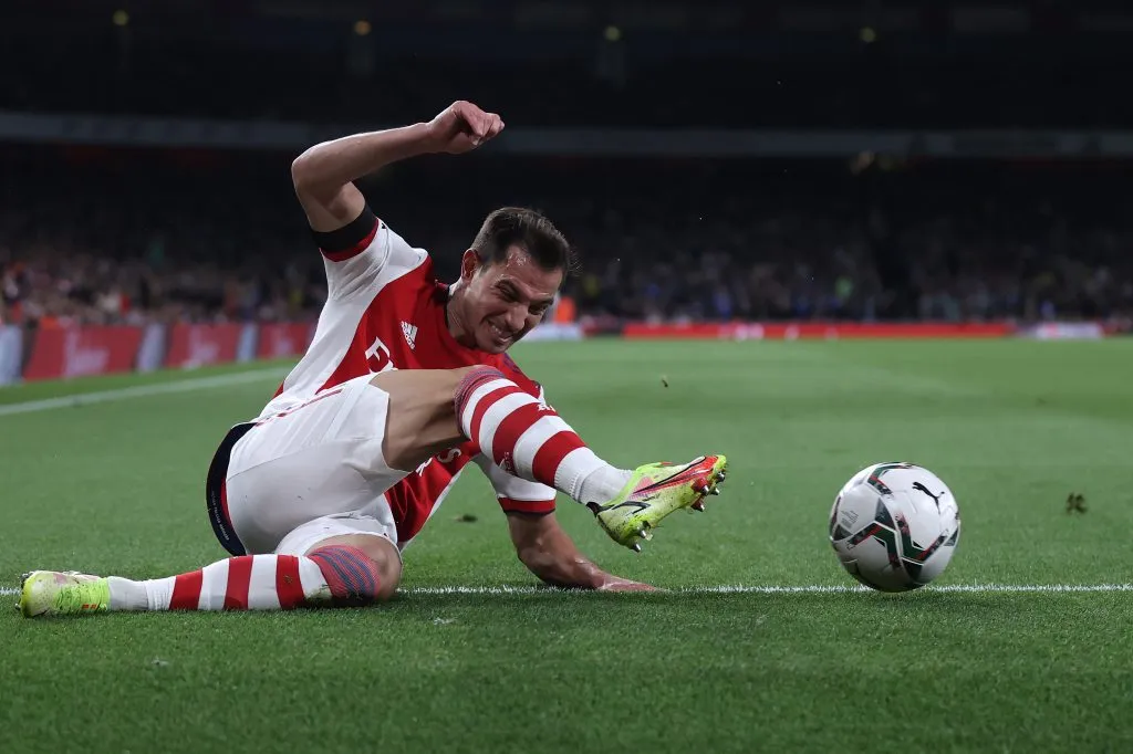 Cédric Soares: ex-Arsenal de chegada no São Paulo – Foto: Julian Finney/Getty Images