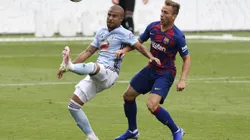 Arthur Melo (à direita) está na mira do Santos após encaminhar retorno de Neymar