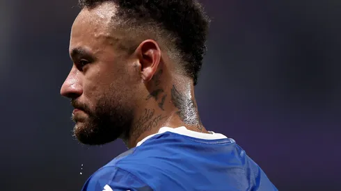 AL AIN, UNITED ARAB EMIRATES - OCTOBER 21: Neymar of Al Hilal looks on after the AFC Champions League Elite match between Al Ain and Al-Hilal at Hazza bin Zayed Stadium on October 21, 2024 in Al Ain, United Arab Emirates. (Photo by Francois Nel/Getty Images)