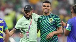 Neymar e Casemiro pela Seleção Brasileira. Foto: Richard Heathcote/Getty Images