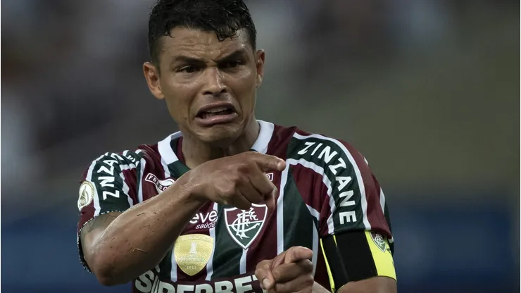 Thiago Silva em partida entre Fluminense x Grêmio pelo Campeonato Brasileiro 2024. Foto: Jorge Rodrigues/AGIF