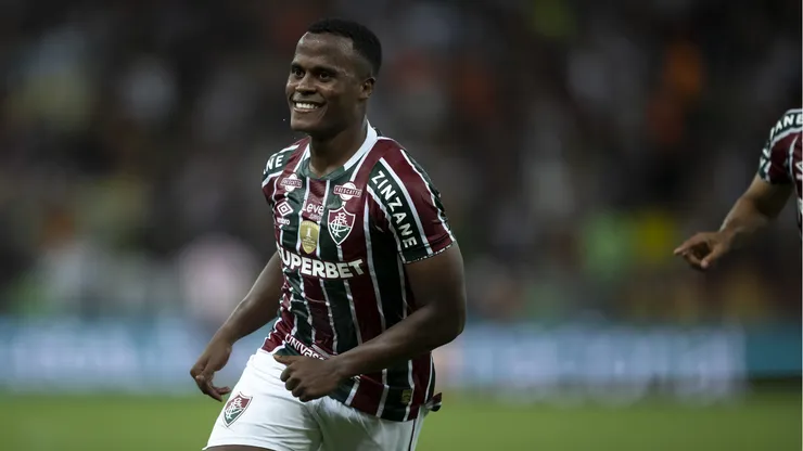 Jhon Arias jogando pelo Fluminense. Foto: Jorge Rodrigues/AGIF