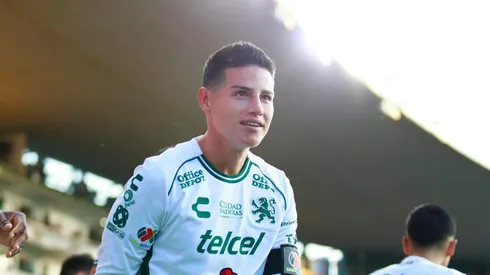 James Rodríguez durante partida do León