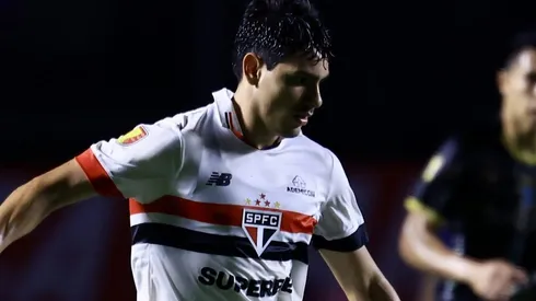 Moreira durante partida entre São Paulo e Água Santa, no Morumbis, pelo Paulistão 2024.
