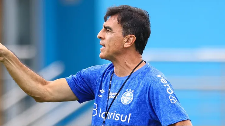 Gustavo Quinteros durante treinamento no dia 25 de janeiro. Foto: Rodrigo Fatturi/ Grêmio FBPA