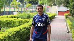 Luis Fernando de Barros, fisiologista do São Paulo, no CT da Barra funda Fotos: Rubens Chiri / saopaulofc.net