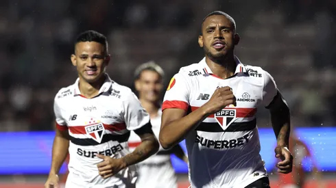SP - SAO PAULO - 29/01/2025 - PAULISTA 2025, PORTUGUESA X SAO PAULO - Andre Silva jogador do Sao Paulo comemora seu gol durante partida contra o Portuguesa no estadio Pacaembu pelo campeonato Paulista 2025. Foto: Marcello Zambrana/AGIF
