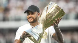 Neymar antes da final entre Santos x Palmeiras pelo Paulistão 2024. Foto: Reinaldo Campos/AGIF
