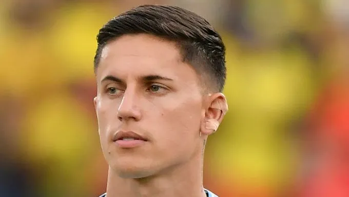 Brian Rodríguez pela seleção uruguaia. Foto: Gabriel Aponte/Getty Images