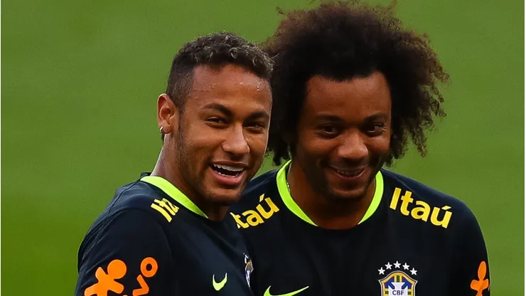 Neymar e Marcelo (Photo by Buda Mendes/Getty Images)