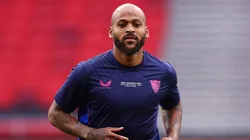 Marcão pelo Sevilla. Foto: Clive Rose/Getty Images