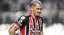 Luciano durante o último Sansão na Vila Belmiro Foto: Abner Dourado/AGIF