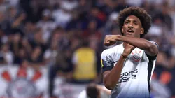 SP - SAO PAULO - 19/01/2025 - PAULISTA 2025, CORINTHIANS X VELO CLUBE - Talles Magno jogador do Corinthians comemora seu gol durante partida contra o Velo Clube no estadio Arena Corinthians pelo campeonato Paulista 2025. Foto: Marcello Zambrana/AGIF