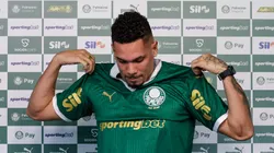 Paulinho foi apresentado nesta semana no Palmeiras. Foto: Fabio Menotti/Palmeiras