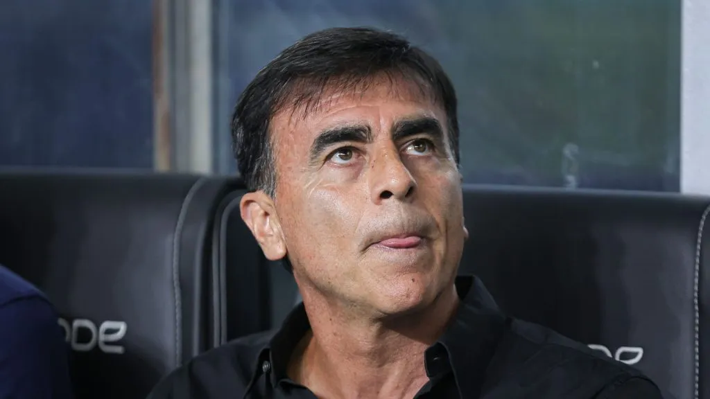 Gustavo Quinteros técnico do Grêmio durante partida contra o Caxias,Maxi Franzoi/AGIF