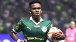 Estêvão em partida do Campeonato Paulista 2025. Foto: Marcello Zambrana/AGIF