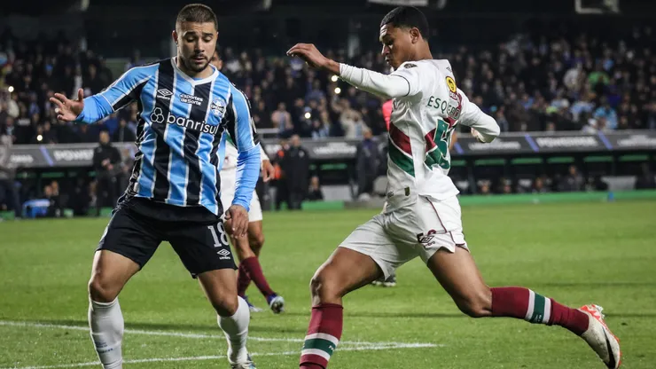 Esquerdinha jogador do Fluminense durante partida contra o Grêmio no estádio Couto Pereira pelo campeonato Copa Libertadores 2024. Foto: Leonardo Hübbe/AGIF