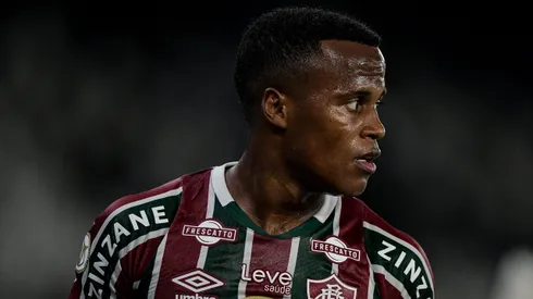 RJ - RIO DE JANEIRO - 10/08/2024 - BRASILEIRO A 2024, VASCO X FLUMINENSE - Arias jogador do Fluminense durante partida contra o Vasco no estadio Engenhao pelo campeonato Brasileiro A 2024. Foto: Thiago Ribeiro/AGIF