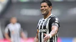 MG - BELO HORIZONTE - 08/12/2024 - BRASILEIRO A 2024, ATLETICO-MG X ATHLETICO-PR - Hulk jogador do Atletico-MG comemora gol durante partida contra o Athletico-PR no estadio Arena MRV pelo campeonato Brasileiro A 2024. Foto: Gilson Lobo/AGIF