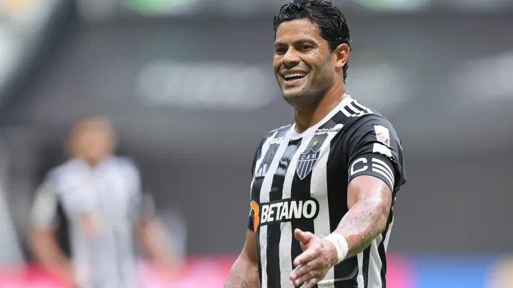 MG - BELO HORIZONTE - 08/12/2024 - BRASILEIRO A 2024, ATLETICO-MG X ATHLETICO-PR - Hulk jogador do Atletico-MG comemora gol durante partida contra o Athletico-PR no estadio Arena MRV pelo campeonato Brasileiro A 2024. Foto: Gilson Lobo/AGIF
