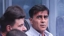 Quinteros, treinador gremista, durante jogo contra o São Luiz.