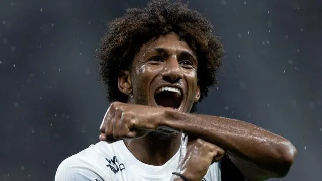 Talles Magno comemorando. Foto: Rodrigo Coca/Ag. Corinthians